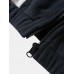 Mens Color Block Patchwork Zip Front Lapel Loose Casual Cardigans