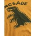 Mens Cartoon Dinosaur Letter Print Casual Loose Knitted Hooded Sweater