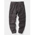 Mens Casual Multi Pockets 100  Cotton Cargo Pants