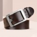 Men PU Leather Retro Pin Buckle Belt Business Casual Wild Adjustable Belt