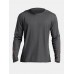 Men Solid Color Breathable Quick Dry Round Neck Long Sleeve T  Shirt