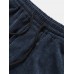 Mens Corduroy Drawstring Casual Wide Leg Pants With Pocket