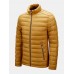 Men Solid Color Stand Collar Zipper Warm Coats With Pocket