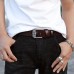 Men Genuine Leather 110 115 120 125cm Square Pin Buckle Wild Casual Jeans Suits Cowhide Belt