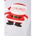 Mens Cartoon Santa Claus Print Raglan Sleeve Loose Plaid Pants Home Lounge Pajamas Set