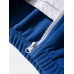 Mens Color Block Patchwork Zip Front Lapel Casual Elastic Hem Cardigans