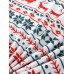 Mens Allover Elk Snowflake Print Christmas Round Neck Jogger Pants Loose Home Pajamas Set